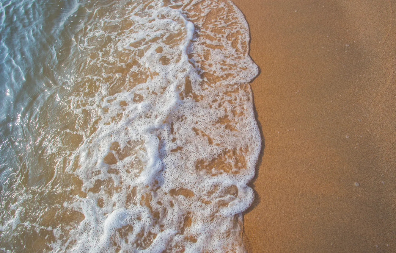 Photo wallpaper sand, sea, wave, beach, summer, shore, summer, beach