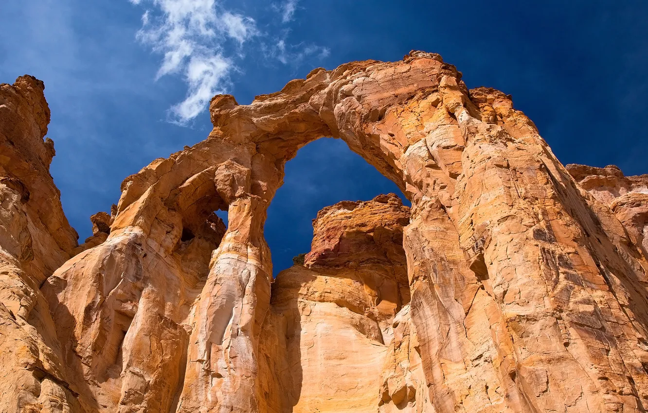 Photo wallpaper desert, rocks, sandstone, Utah, arches