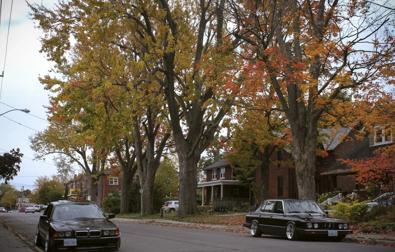 Photo wallpaper BMW, tuning, e38, stance, E28