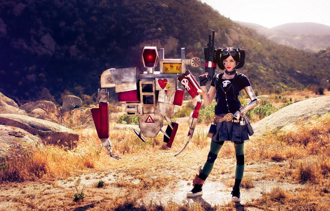 Photo wallpaper girl, fiction, robot