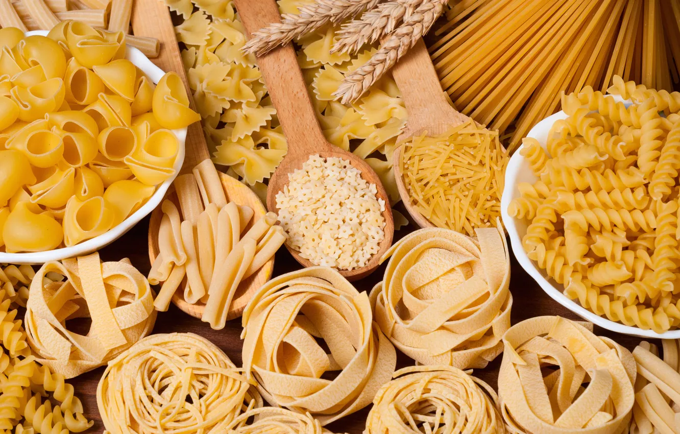 Photo wallpaper food, spaghetti, pasta, products, pastry