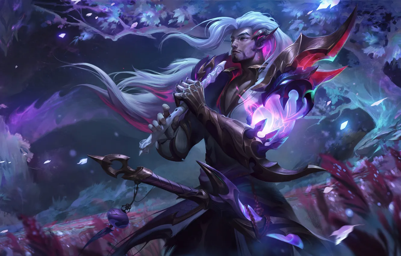 Photo wallpaper weapons, game, flute, characters, League of Legends, lol, LoL, League Of Legends
