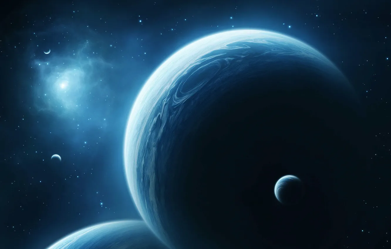 Photo wallpaper space, planet, space