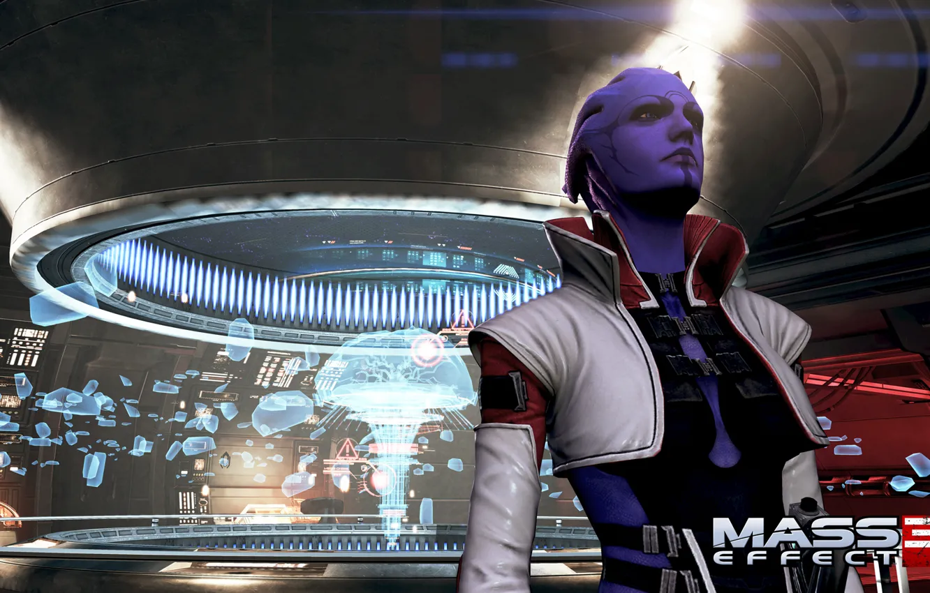 Photo wallpaper Mass Effect 3, Azari, DLC Omega, Aria T Of Look