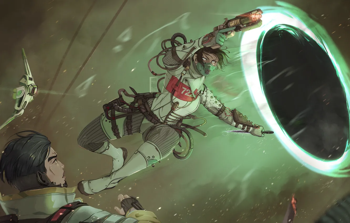 Photo wallpaper fiction, the game, fantasy, characters, illustration, warrior, Wraith, hacker