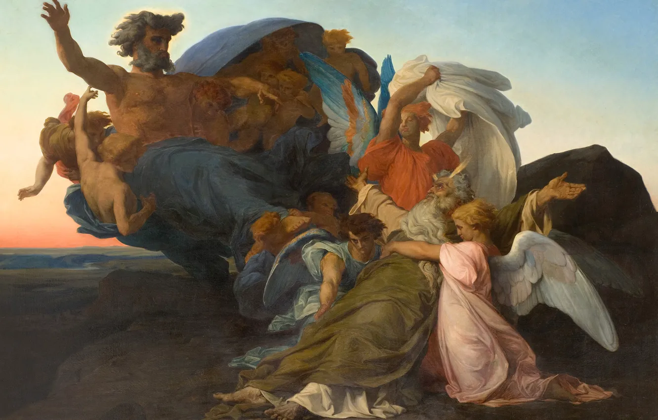 Photo wallpaper picture, religion, Alexander Cabanel, Alexandre Cabanel, mythology, The Death Of Moses