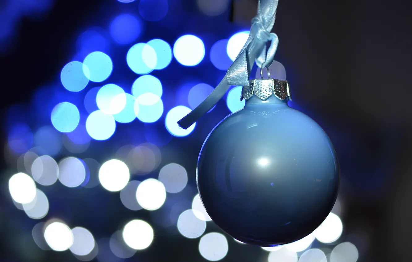 Photo wallpaper balls, decoration, balls, bokeh