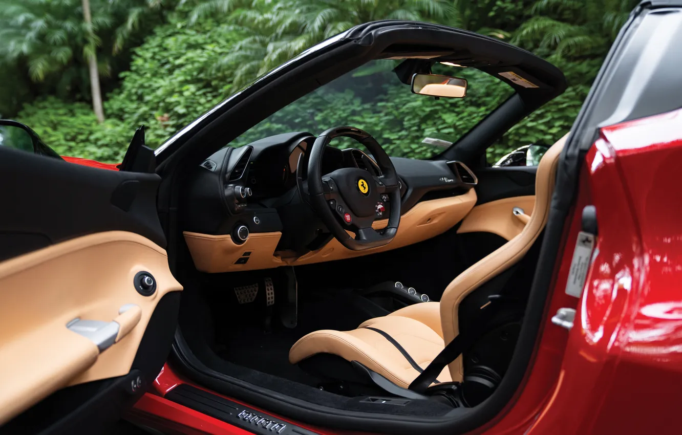 Photo wallpaper Ferrari, 2017, 488, Ferrari 488 Spider 70th Anniversary