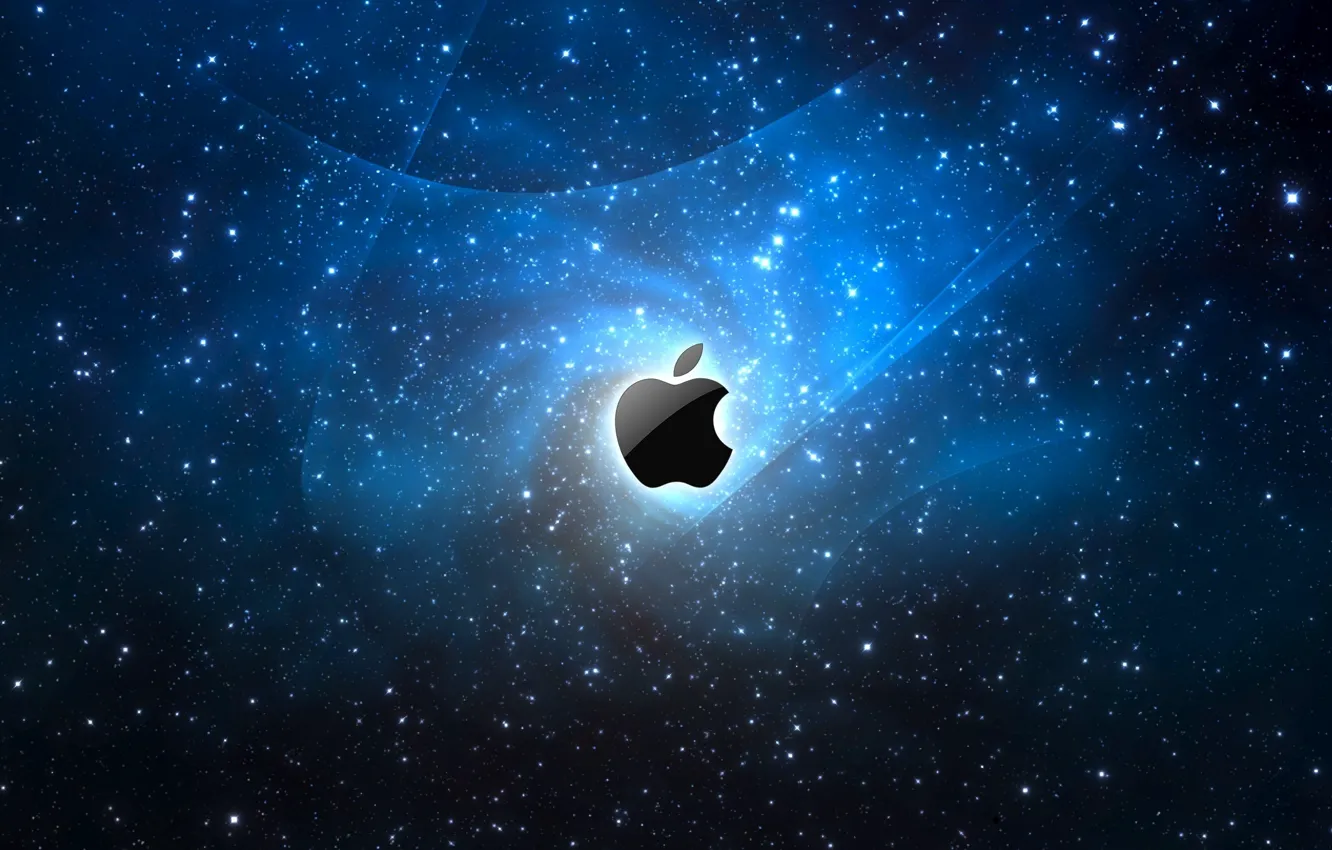 Photo wallpaper space, apples, apple