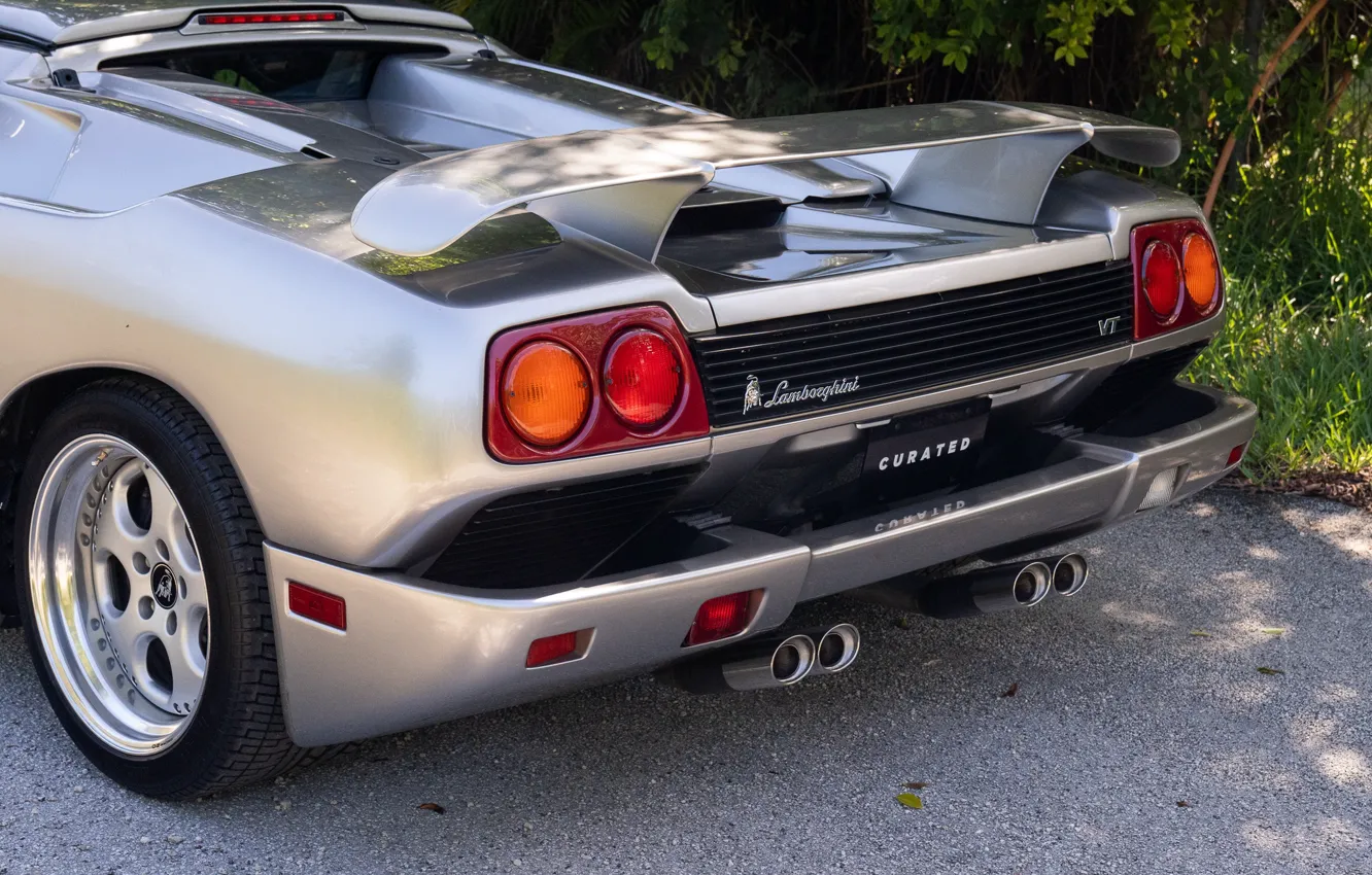 Photo wallpaper Lamborghini, Diablo, back, Lamborghini, Lamborghini Diablo VT Roadster