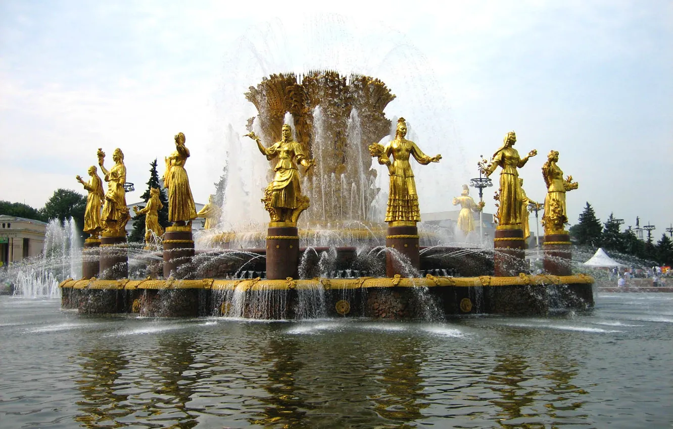 Photo wallpaper Moscow, Fountain, ENEA