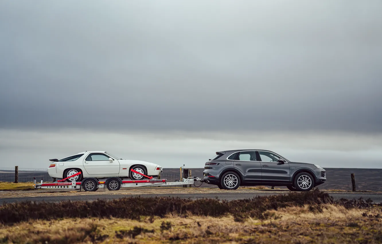 Photo wallpaper Porsche, Cayenne, 928, Porsche 928, Porsche Cayenne E-Hybrid