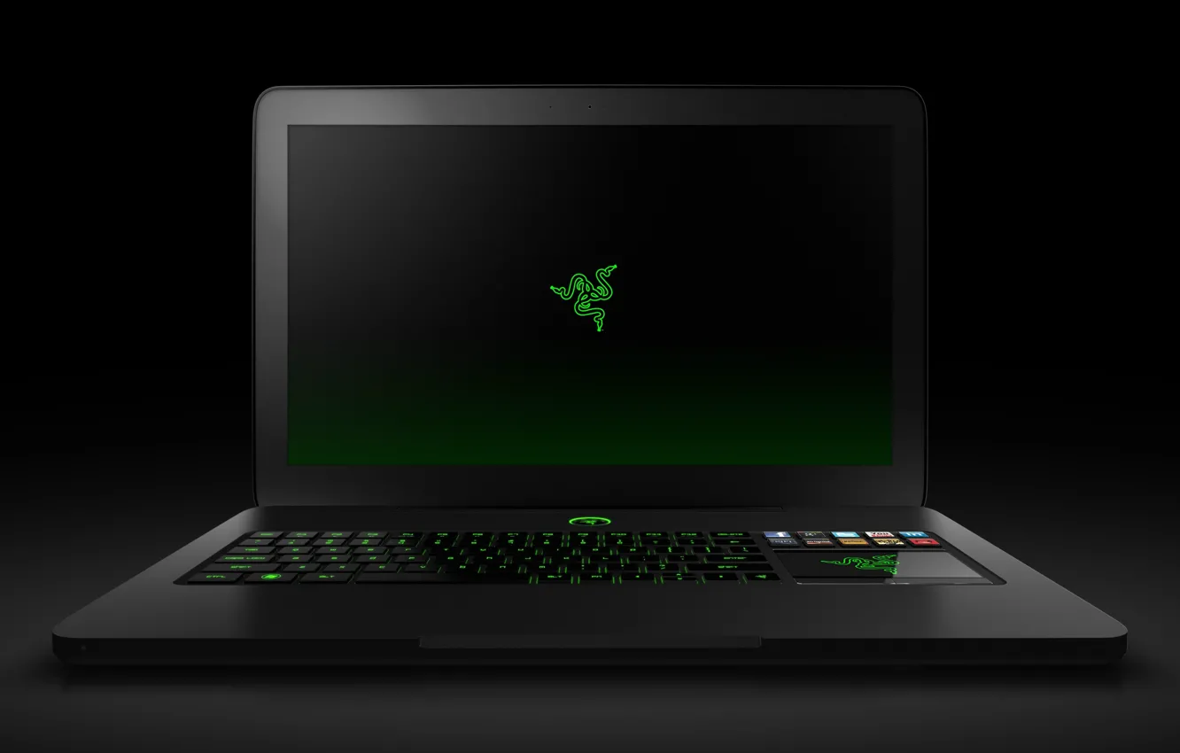 Photo wallpaper the game, laptop, Razer blade, gaming laptop