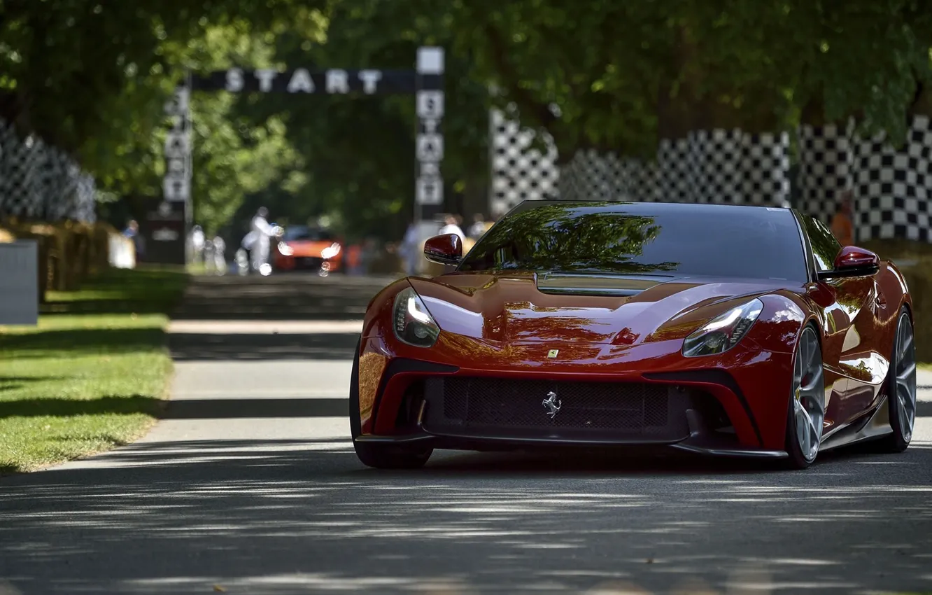 Photo wallpaper Ferrari, Red, F12, TRS