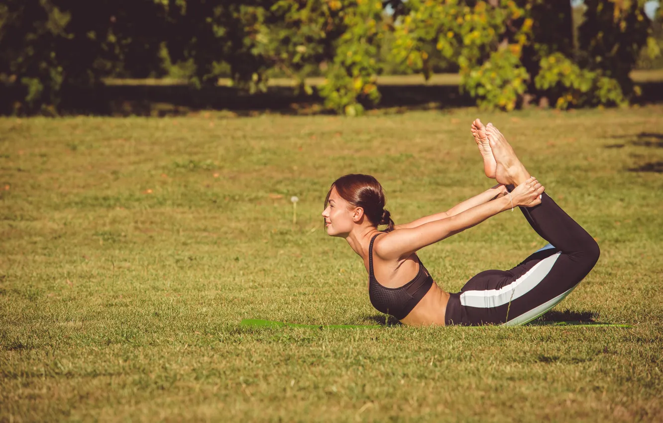 Photo wallpaper park, workout, yoga