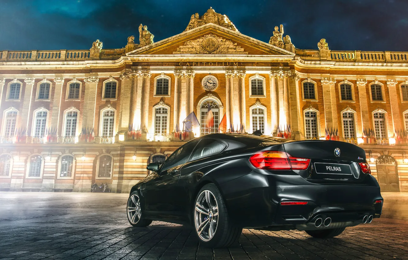 Photo wallpaper the city, view, BMW M4, PELRAS