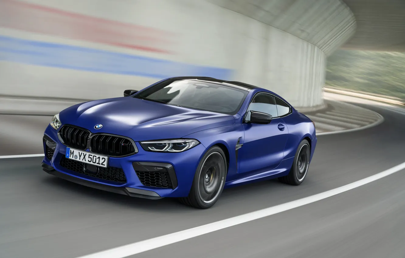Photo wallpaper movement, coupe, speed, BMW, 2019, BMW M8, M8, M8 Competition Coupe