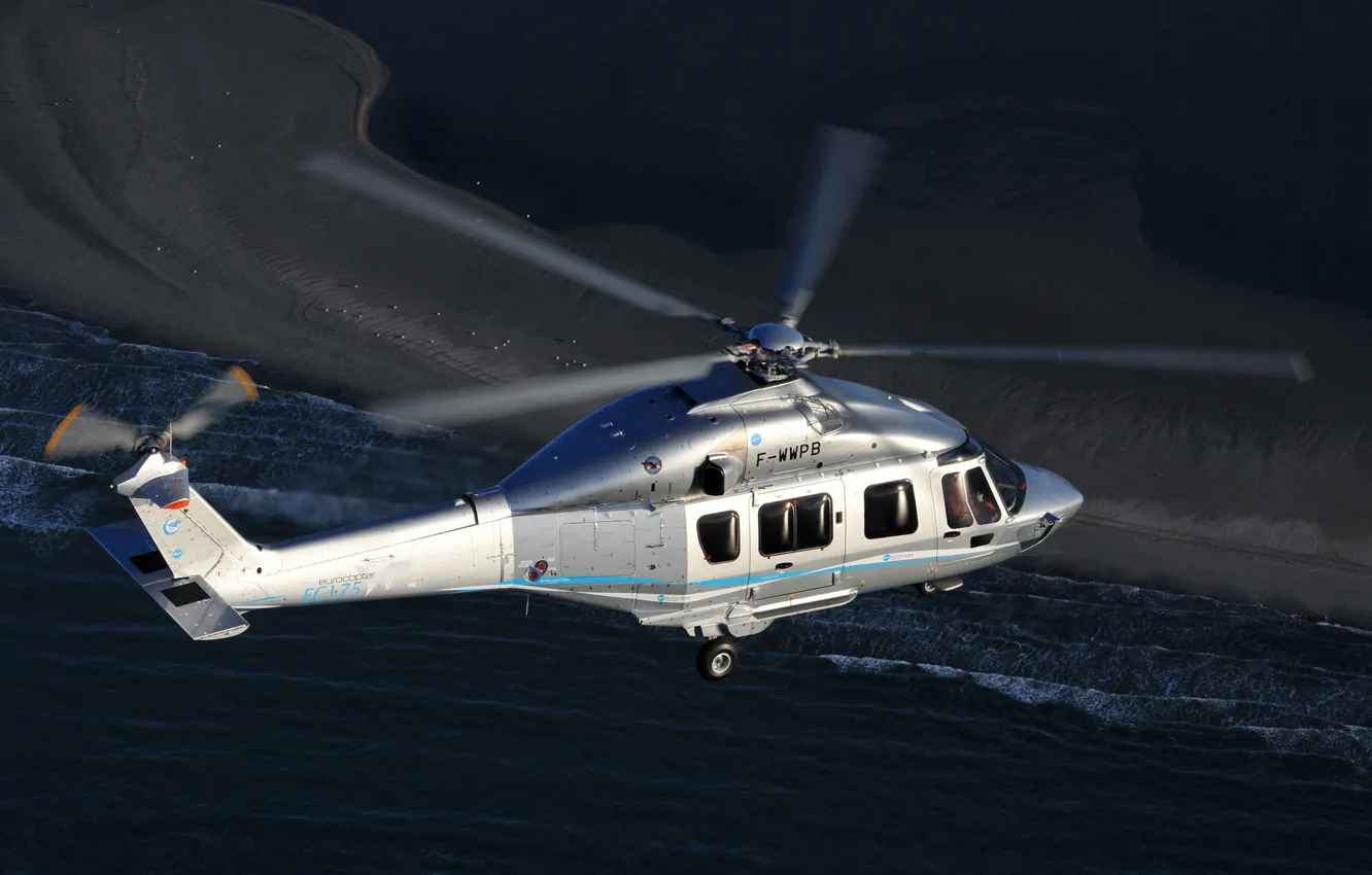 Photo wallpaper flight, helicopter, multipurpose, Eurocopter, F-WWPB, EC175