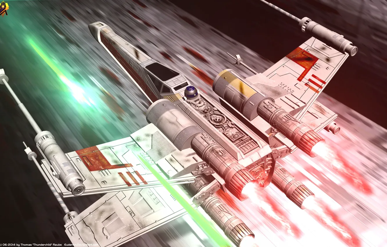 Photo wallpaper Star Wars, X-wing, A New Hope, Episode IV