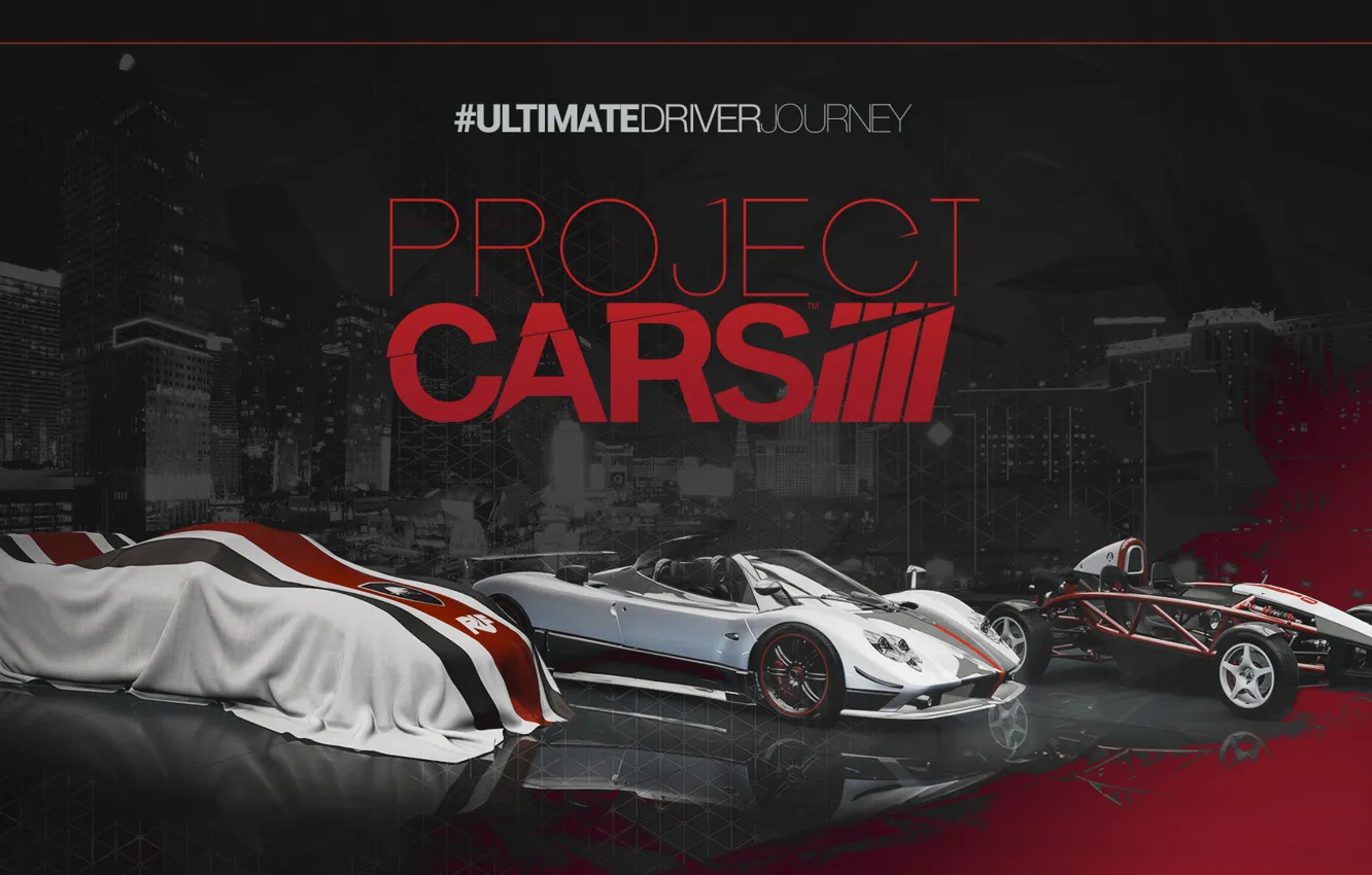 Photo wallpaper logo, race, supercars, project cars, simulator