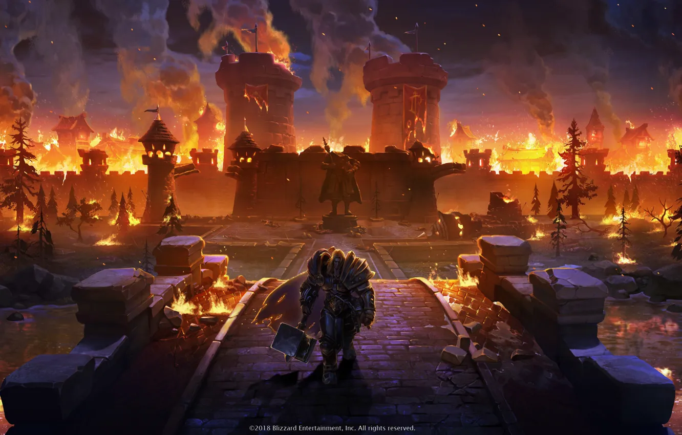 Photo wallpaper The game, Warcraft, Blizzard, Art, Art, Paladin, Paladin, Arthas