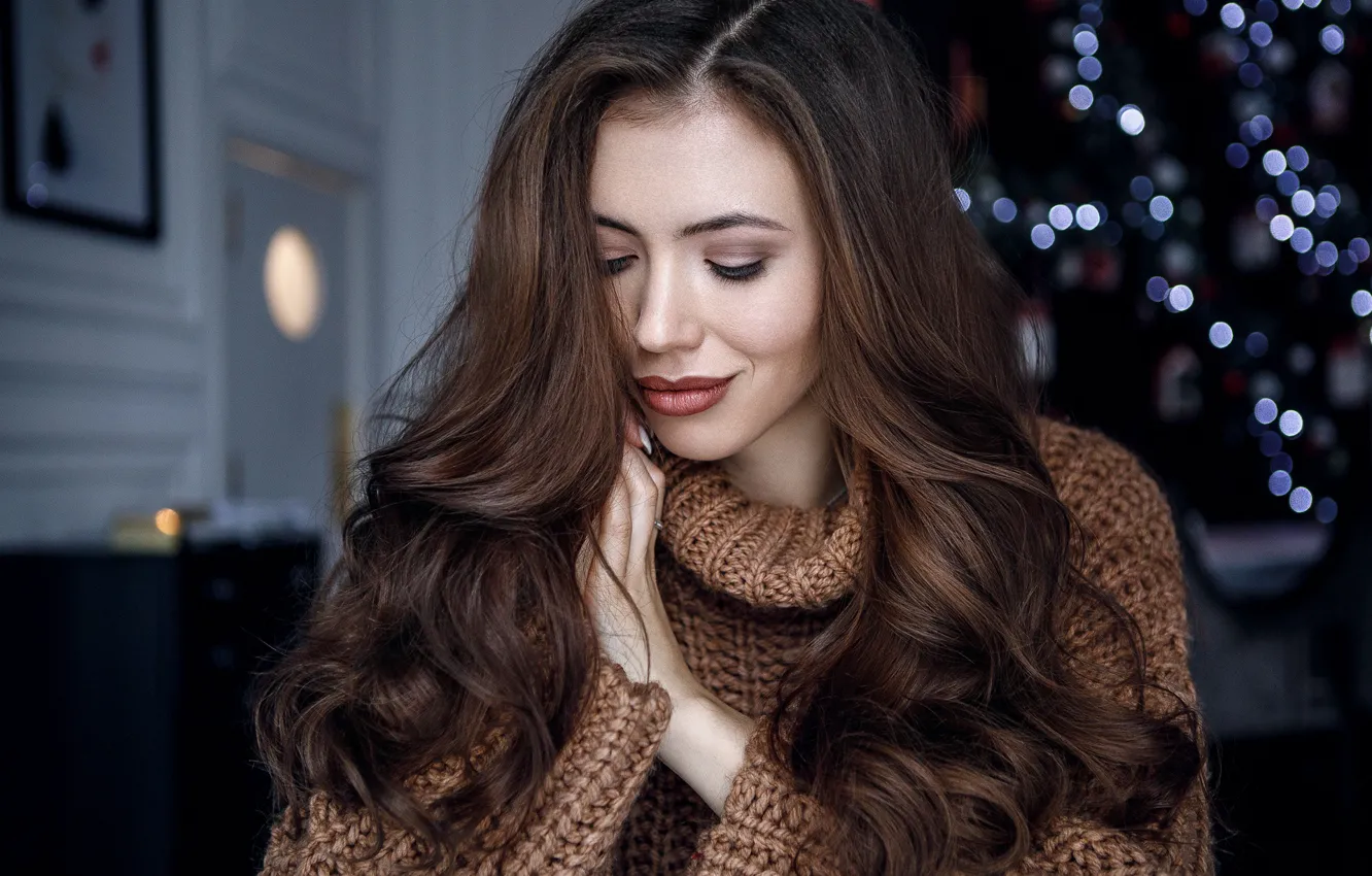 Photo wallpaper girl, pose, hair, hairstyle, Alexey Starski