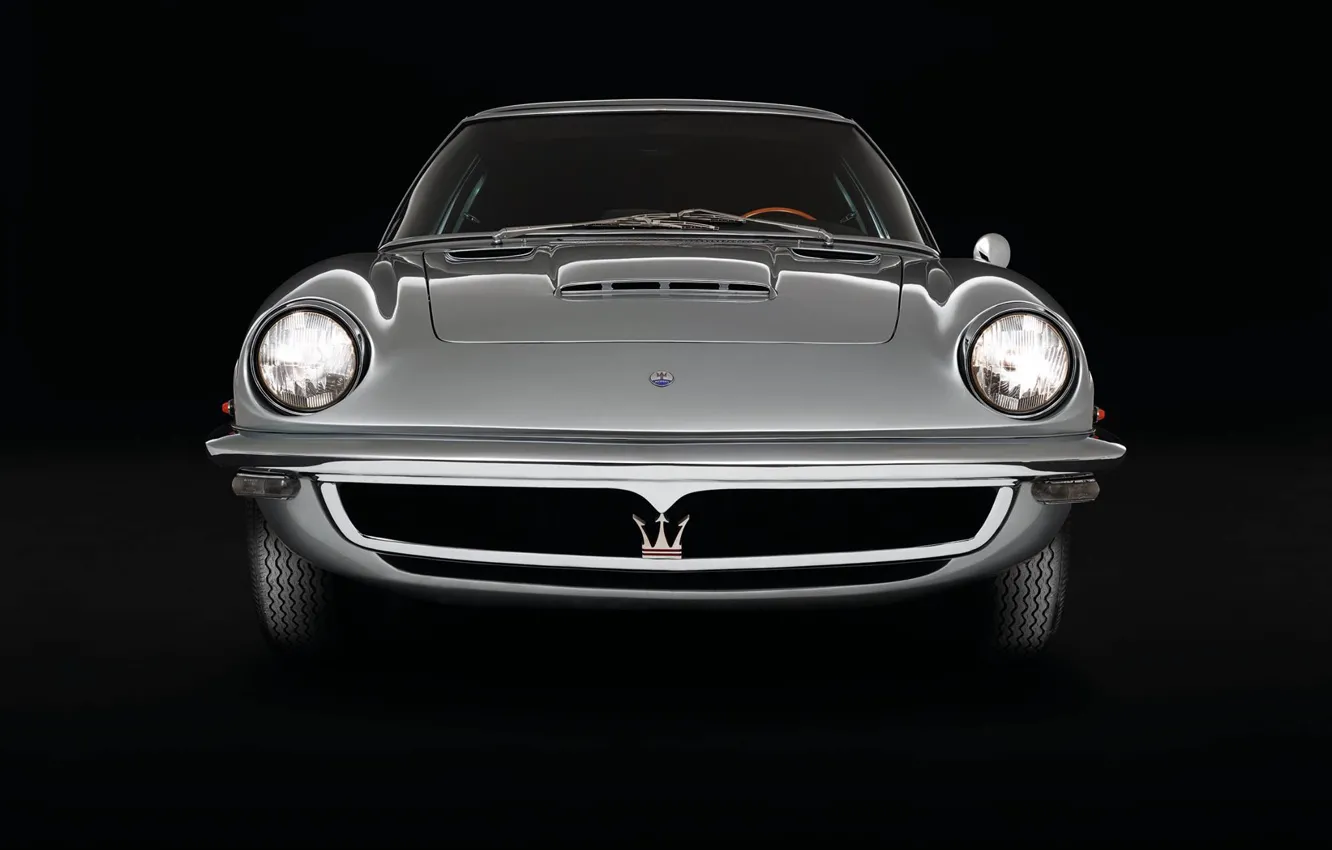 Photo wallpaper Maserati, Maserati, Retro, The front, Mistral