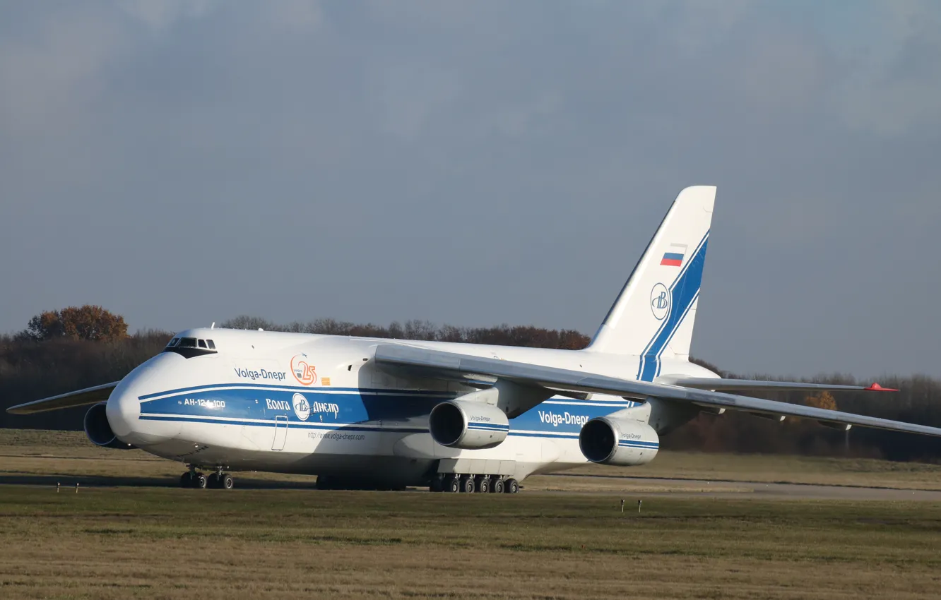 Photo wallpaper An-124, Ruslan, transport aircraft, An-124-100 Ruslan