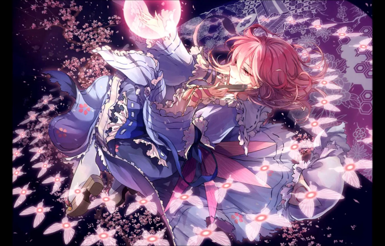 Photo wallpaper girl, gun, anime, art, Anime art