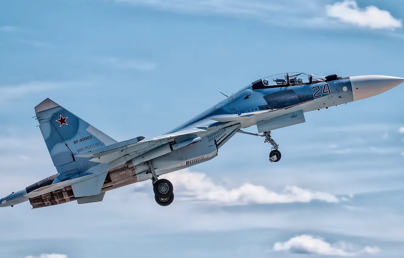 Photo wallpaper fighter, aviation, Su-30CM