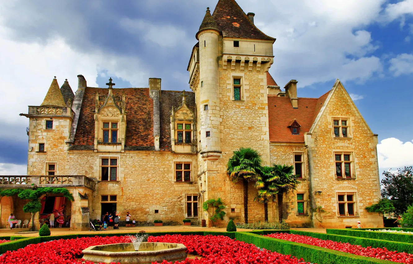 Photo wallpaper castle, vintage, castle