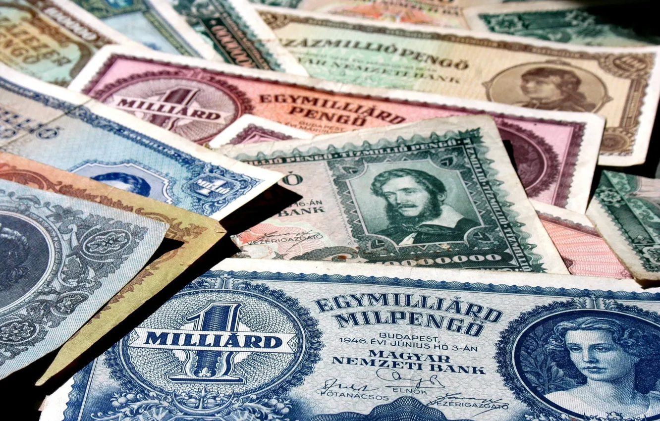 Photo wallpaper money, currency, bills, paper