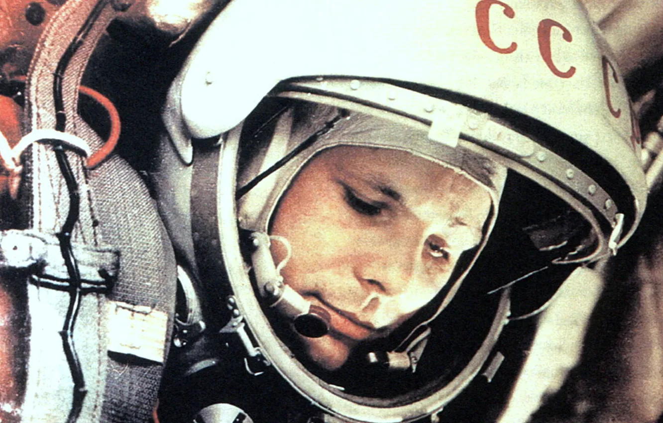 Photo wallpaper the suit, Gagarin, first kosmonaft
