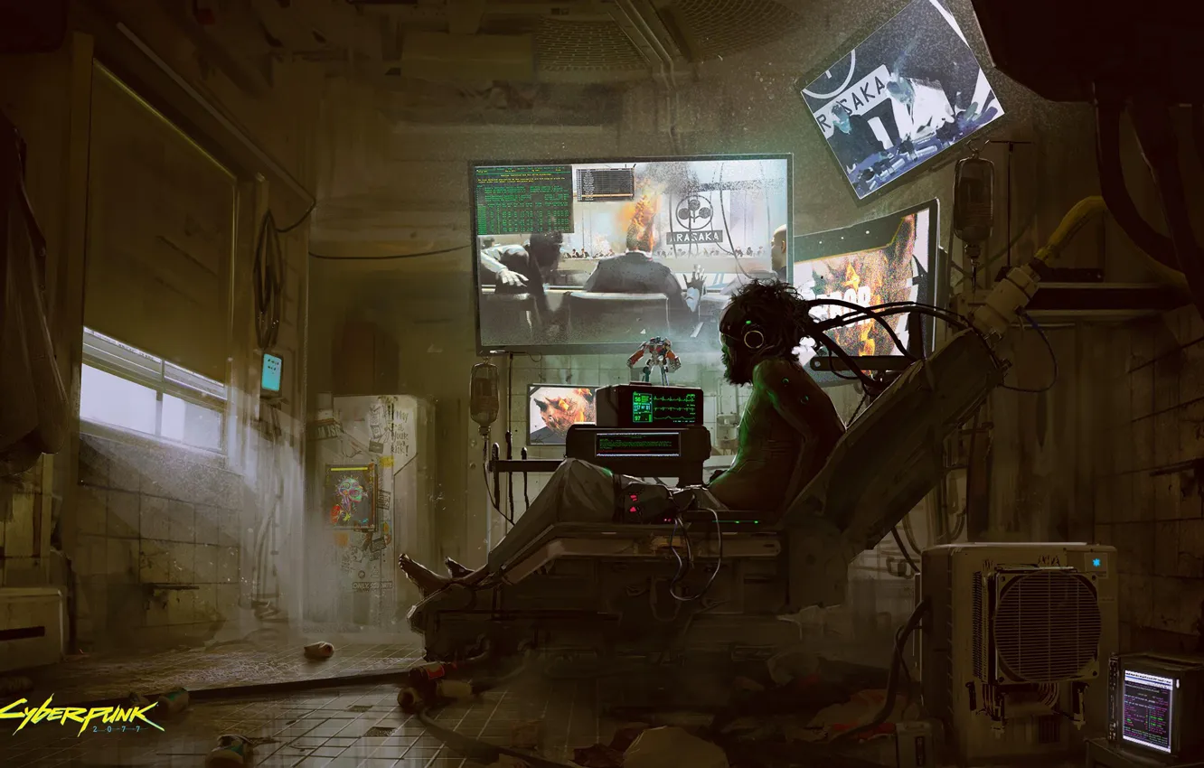 Photo wallpaper Figure, The game, Art, Cyborg, CD Projekt RED, Cyberpunk 2077, Cyberpunk, Cyberpunk