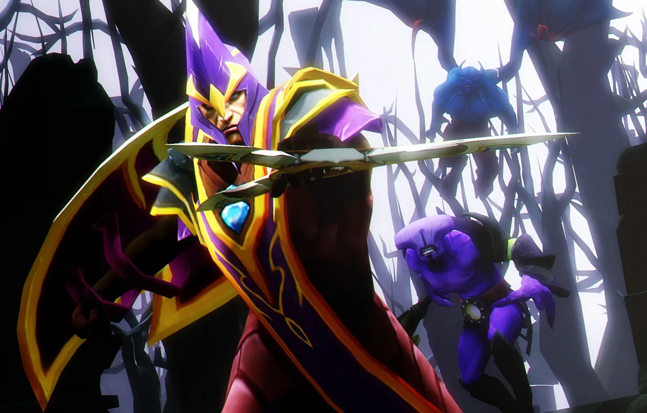 Photo wallpaper MAG, dota 2, faceless void, night stalker, Nortrom, Dark terror, silencer