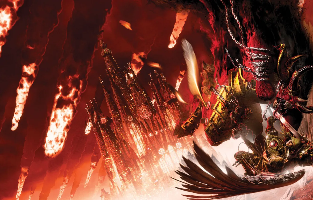 Photo wallpaper Horus Heresy, Warhammer 40000, fight, the Primarch, James Swallow, Fear to Tread, Sanguine, The Siege …