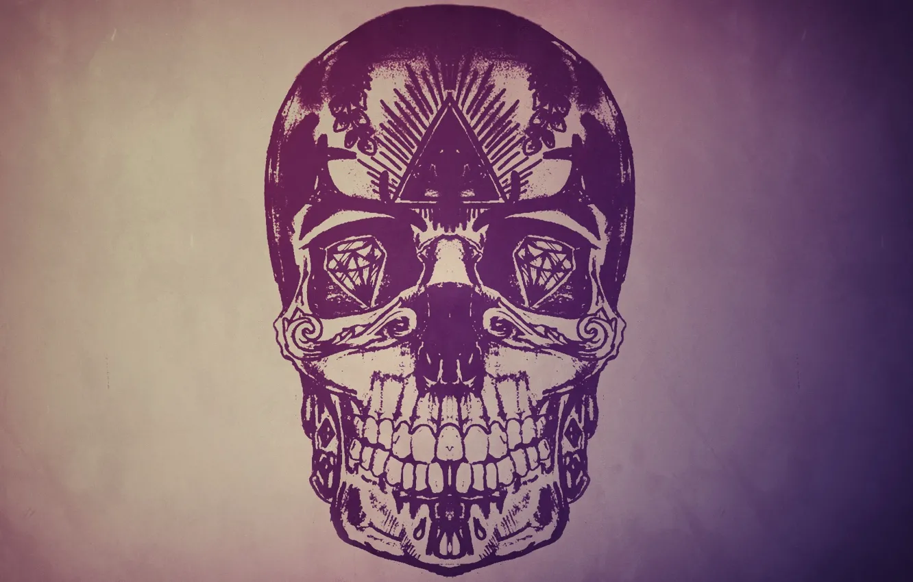 Photo wallpaper eyes, style, stones, background, figure, skull, sake