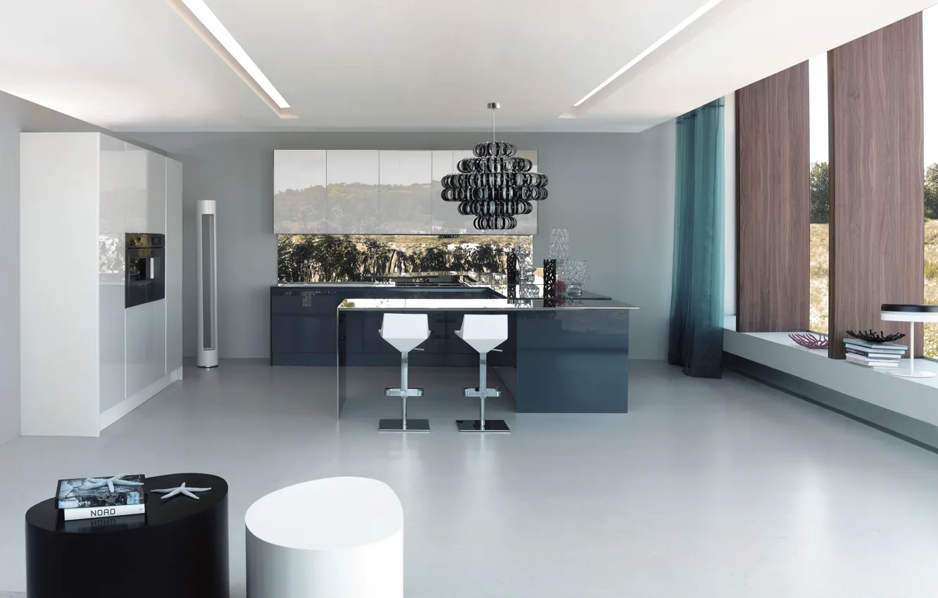 Photo wallpaper design, style, room, Villa, home, interior, the room