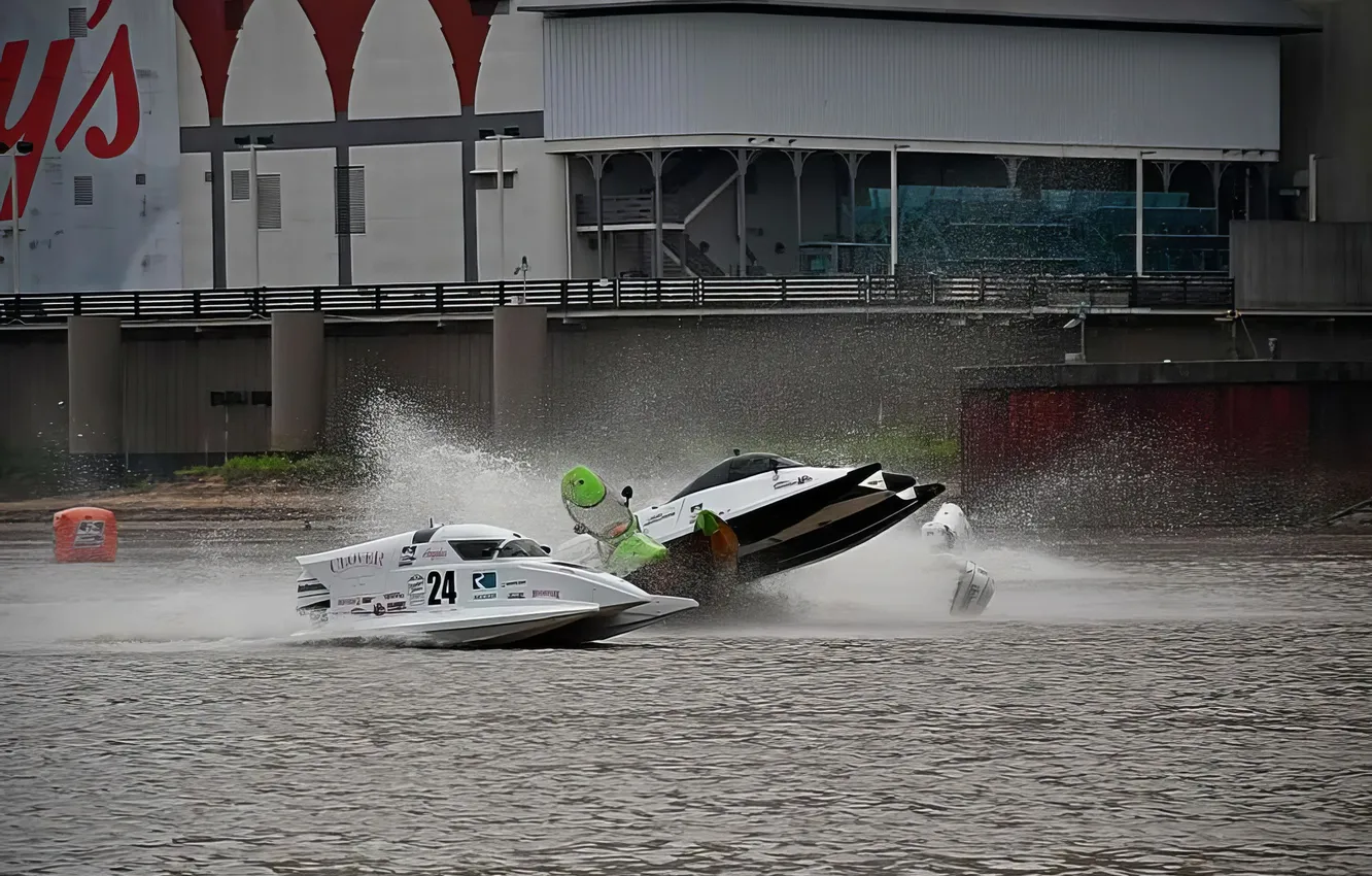 Photo wallpaper race, boat, speed