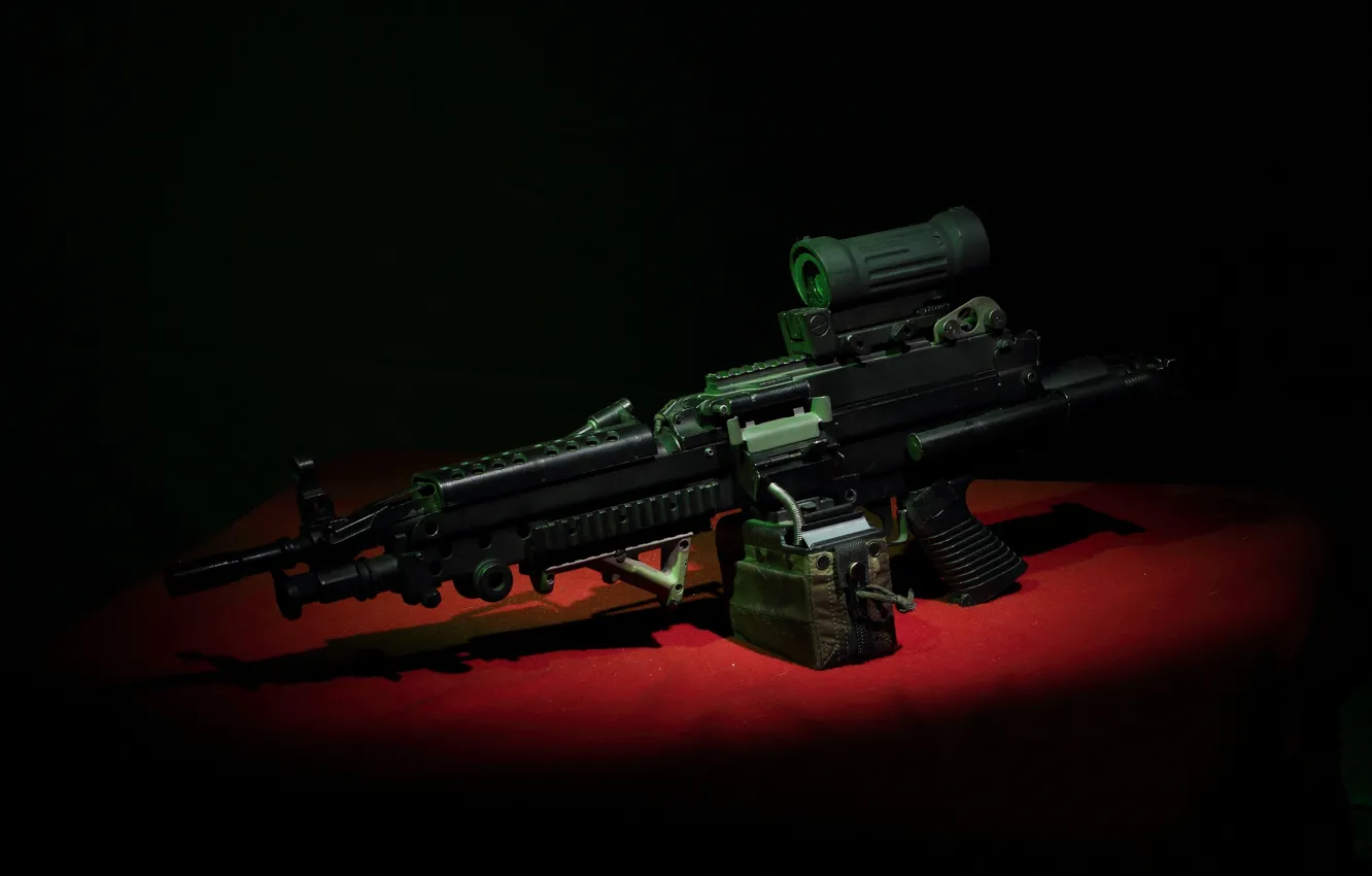 Photo wallpaper weapons, machine gun, manual, M249, Minimi