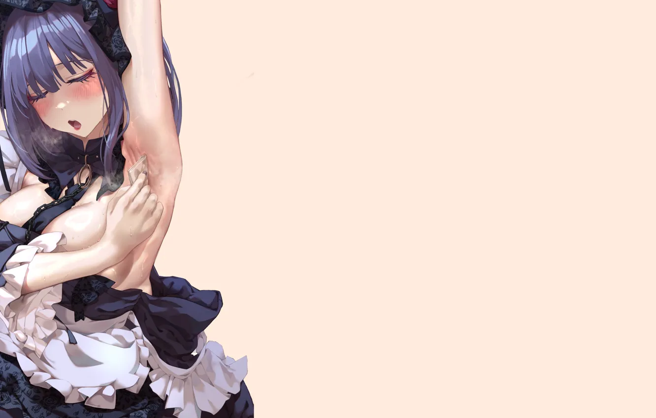 Photo wallpaper girl, hot, sexy, dress, boobs, anime, pretty, babe