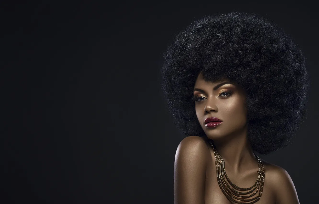 Photo wallpaper hairstyle, style, glamour, bronze, black beauty, black girl