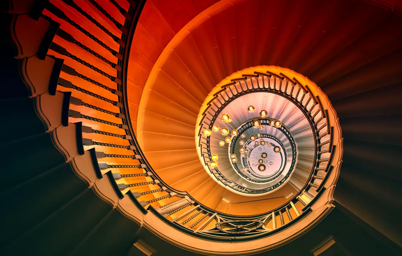 Photo wallpaper background, wall, ladder