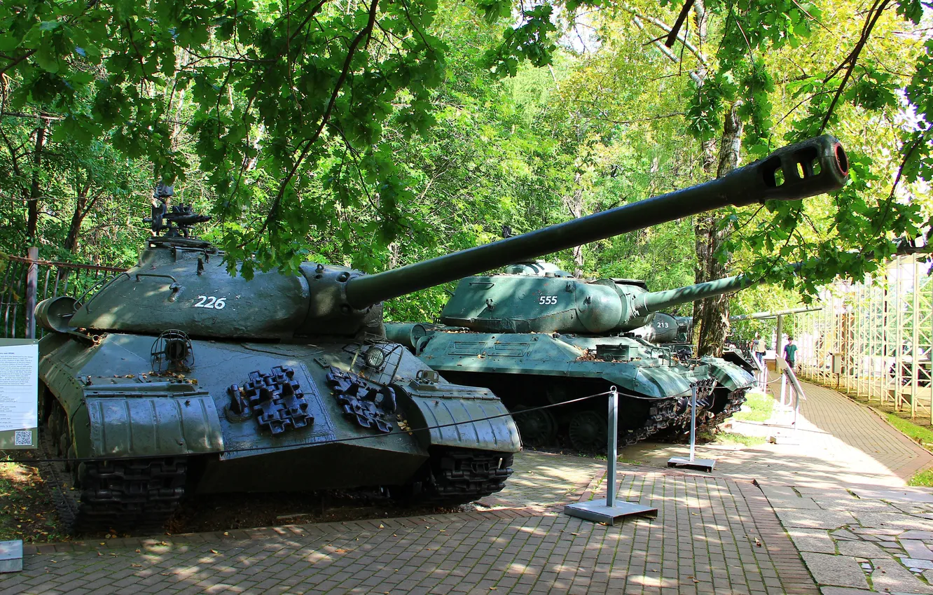 Photo wallpaper tank, Moscow, USSR, front, Is-3, Poklonnaya Gora, The Museum of G.O.R.A.