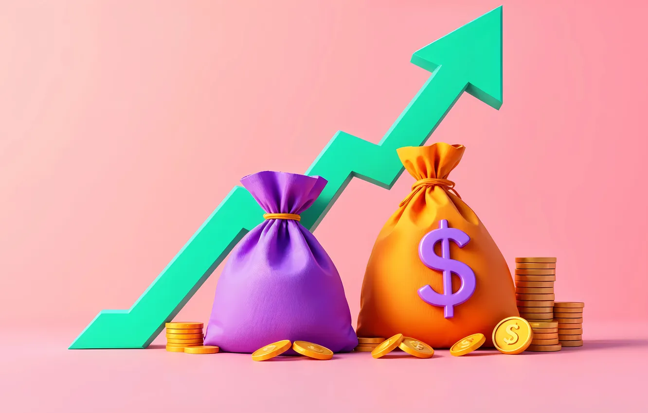 Photo wallpaper money, coins, dollars, currency, Finance