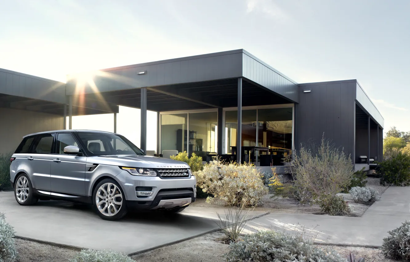 Photo wallpaper Machine, Land Rover, Range Rover, Sport, Range Rover