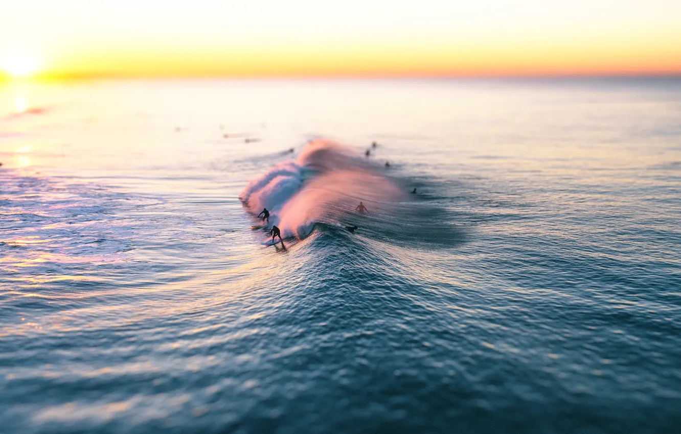 Photo wallpaper wave, surfing, The wave
