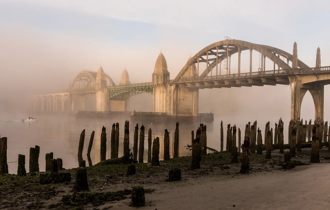 Photo wallpaper Oregon, Florence, Riverfront