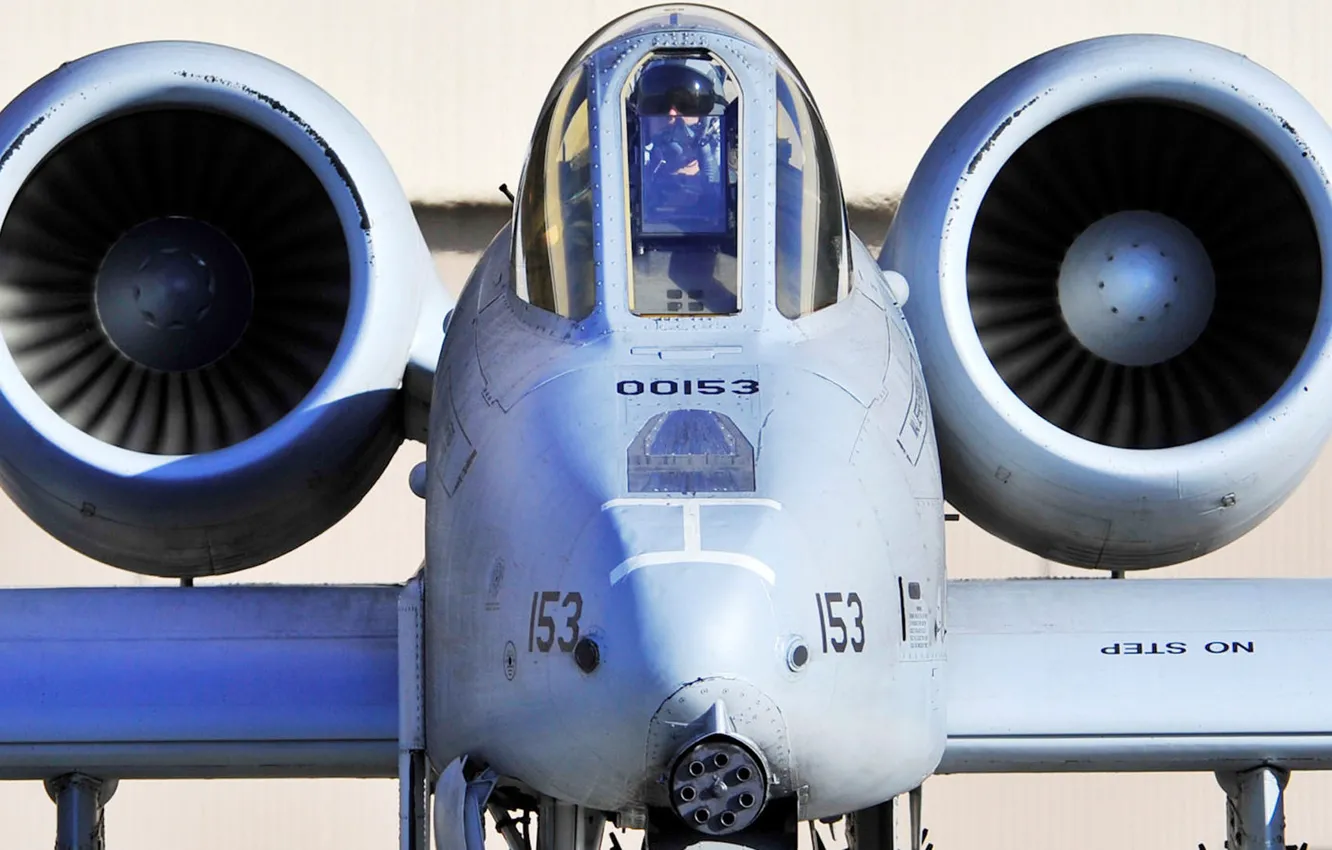 Photo wallpaper attack, American, A-10, Fairchild, Thunderbolt II, Republic, single, armored