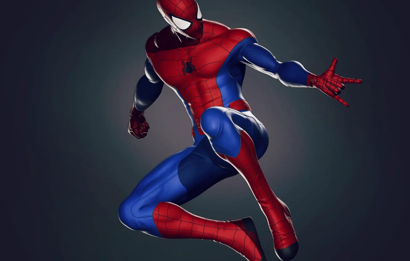 Photo wallpaper mask, hero, costume, superhero, Marvel, comic, Spider-man, hero